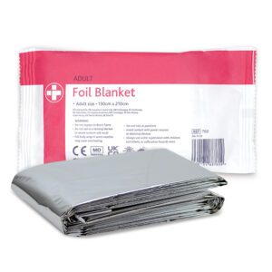 Foil Blanket – 130cm x 210cm